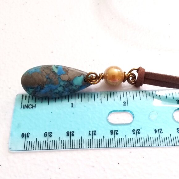 Southwestern Country Girl Boho ~ Pendant & Faux Suede ~ Desert-Inspired Colors - Picture 5 of 6